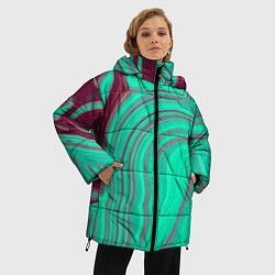 Куртка зимняя женская Зеленый прилив, цвет: 3D-светло-серый — фото 2