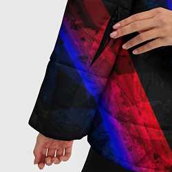 Куртка зимняя женская ЦСКА Dark Theme, цвет: 3D-черный — фото 2