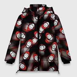 Куртка зимняя женская БУМАЖНЫЙ ДОМ ПАТТЕРН МАСКА ДАЛИ, цвет: 3D-красный