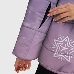 Куртка зимняя женская Happy New Year 2022 Сat 4, цвет: 3D-черный — фото 2