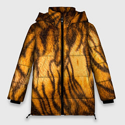 Куртка зимняя женская Шкура тигра 2022, цвет: 3D-красный