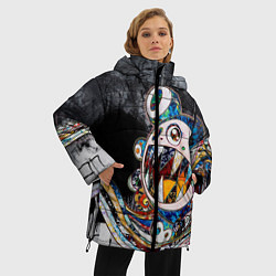 Куртка зимняя женская Монстр мышь, цвет: 3D-светло-серый — фото 2