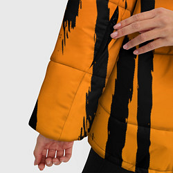 Куртка зимняя женская Шкура тигра диагональ, цвет: 3D-светло-серый — фото 2