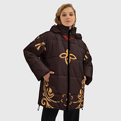 Куртка зимняя женская КОСТЮМ ХУ ТАО HU TAO, цвет: 3D-светло-серый — фото 2