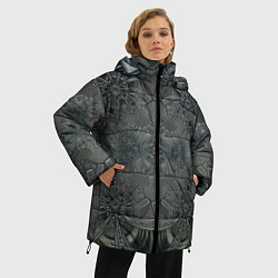 Куртка зимняя женская Коллекция Фрактальная мозаика Серо-голубой 292-4, цвет: 3D-светло-серый — фото 2