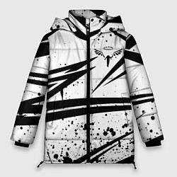 Куртка зимняя женская Токийские мстители - Геометрия, цвет: 3D-черный
