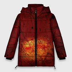 Куртка зимняя женская Взрыв на Марсе, цвет: 3D-красный