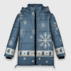 Куртка зимняя женская Капелька новогоднего настроения, цвет: 3D-светло-серый