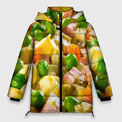 Куртка зимняя женская Весь в оливье, цвет: 3D-светло-серый