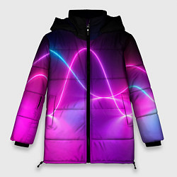Куртка зимняя женская Лучи света pink theme, цвет: 3D-черный