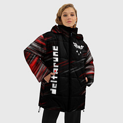 Куртка зимняя женская Deltarune - Дельта, цвет: 3D-красный — фото 2