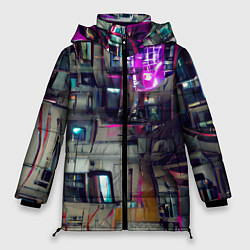 Куртка зимняя женская Инженерия, цвет: 3D-черный