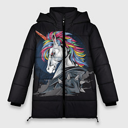 Куртка зимняя женская ЕдиноРожец, цвет: 3D-светло-серый