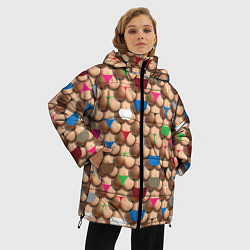 Куртка зимняя женская Попки, цвет: 3D-черный — фото 2