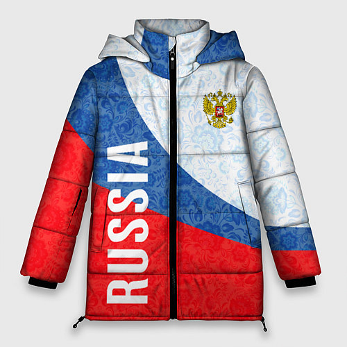 Женская зимняя куртка RUSSIA SPORT STYLE РОССИЯ СПОРТИВНЫЙ СТИЛЬ / 3D-Красный – фото 1