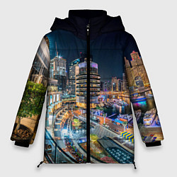 Куртка зимняя женская Дубай Марина, цвет: 3D-черный