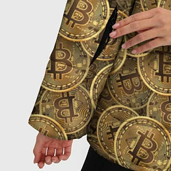 Куртка зимняя женская Bitcoins, цвет: 3D-светло-серый — фото 2