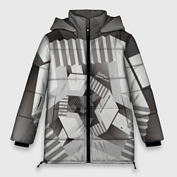 Куртка зимняя женская Дробные размерности, цвет: 3D-черный
