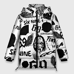 Куртка зимняя женская 6IX9INE - Pattern, цвет: 3D-черный