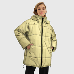 Куртка зимняя женская Золотые квадраты, цвет: 3D-красный — фото 2