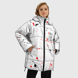 Куртка зимняя женская Скиньте ссылку на любовь, цвет: 3D-красный — фото 2