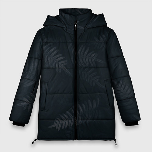Женская зимняя куртка Влажный Папоротник / 3D-Черный – фото 1