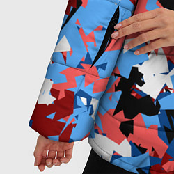 Куртка зимняя женская Красно-синий камуфляж, цвет: 3D-светло-серый — фото 2