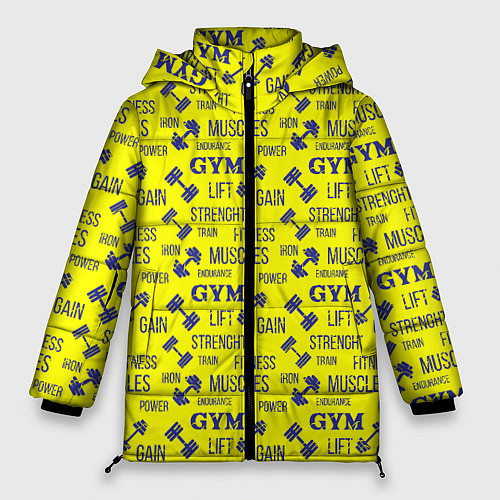 Женская зимняя куртка GYM Спортзал / 3D-Черный – фото 1
