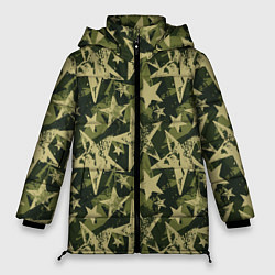 Женская зимняя куртка Star camouflage