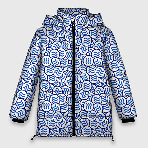 Женская зимняя куртка Libra весы / 3D-Черный – фото 1