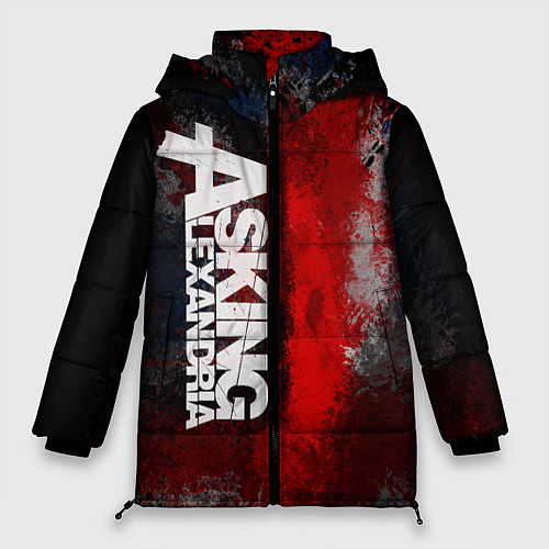 Женская зимняя куртка Asking Alexandria British / 3D-Черный – фото 1