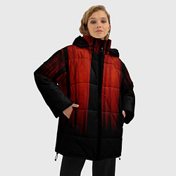 Куртка зимняя женская Красный хоррор, цвет: 3D-светло-серый — фото 2
