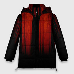 Женская зимняя куртка Красный хоррор