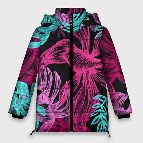 Женская зимняя куртка Папоротниковый неон / 3D-Черный – фото 1
