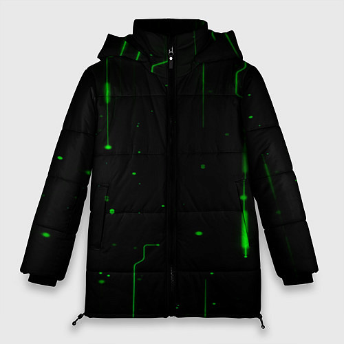 Женская зимняя куртка Neon Green Light / 3D-Красный – фото 1