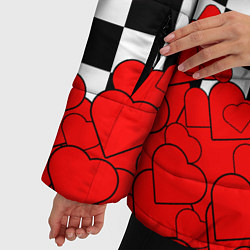 Куртка зимняя женская Отличная партия на любовь, цвет: 3D-красный — фото 2