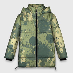Женская зимняя куртка Камуфляж: Брызги красок