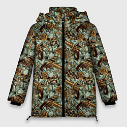 Куртка зимняя женская Баксы, Оружие, Золото, цвет: 3D-светло-серый