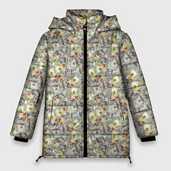 Женская зимняя куртка 100 долларов банкноты