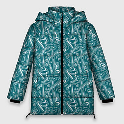 Куртка зимняя женская Инструменты Сантехника, цвет: 3D-светло-серый
