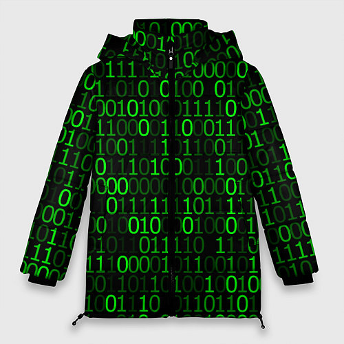 Женская зимняя куртка Бинарный Код Binary Code / 3D-Черный – фото 1