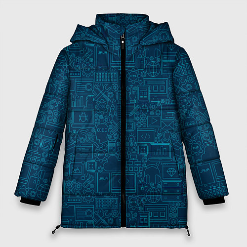 Женская зимняя куртка Информатика Informatics / 3D-Черный – фото 1