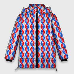 Куртка зимняя женская Спирали ДНК, цвет: 3D-светло-серый