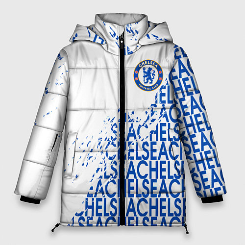 Женская зимняя куртка Chelsea fc / 3D-Черный – фото 1