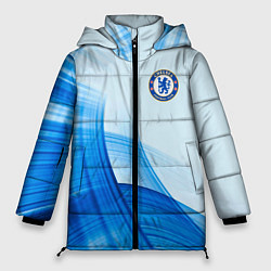 Куртка зимняя женская Chelsea FC челси фк, цвет: 3D-черный