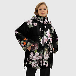 Куртка зимняя женская Краски весны, цвет: 3D-черный — фото 2