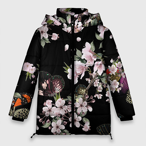 Женская зимняя куртка Краски весны / 3D-Черный – фото 1