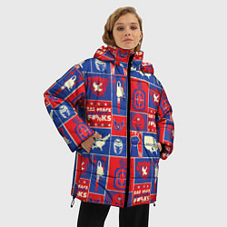 Куртка зимняя женская Миротворец Паттерн, цвет: 3D-красный — фото 2