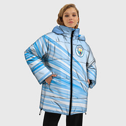 Куртка зимняя женская MANCHESTER CITY Манчестер Сити, цвет: 3D-красный — фото 2