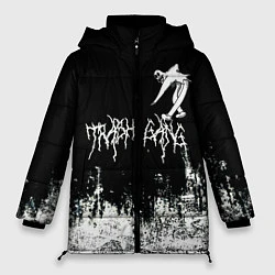 Куртка зимняя женская Ghostemane Mercury Trash Gang Гостмейн Призрак гра, цвет: 3D-черный